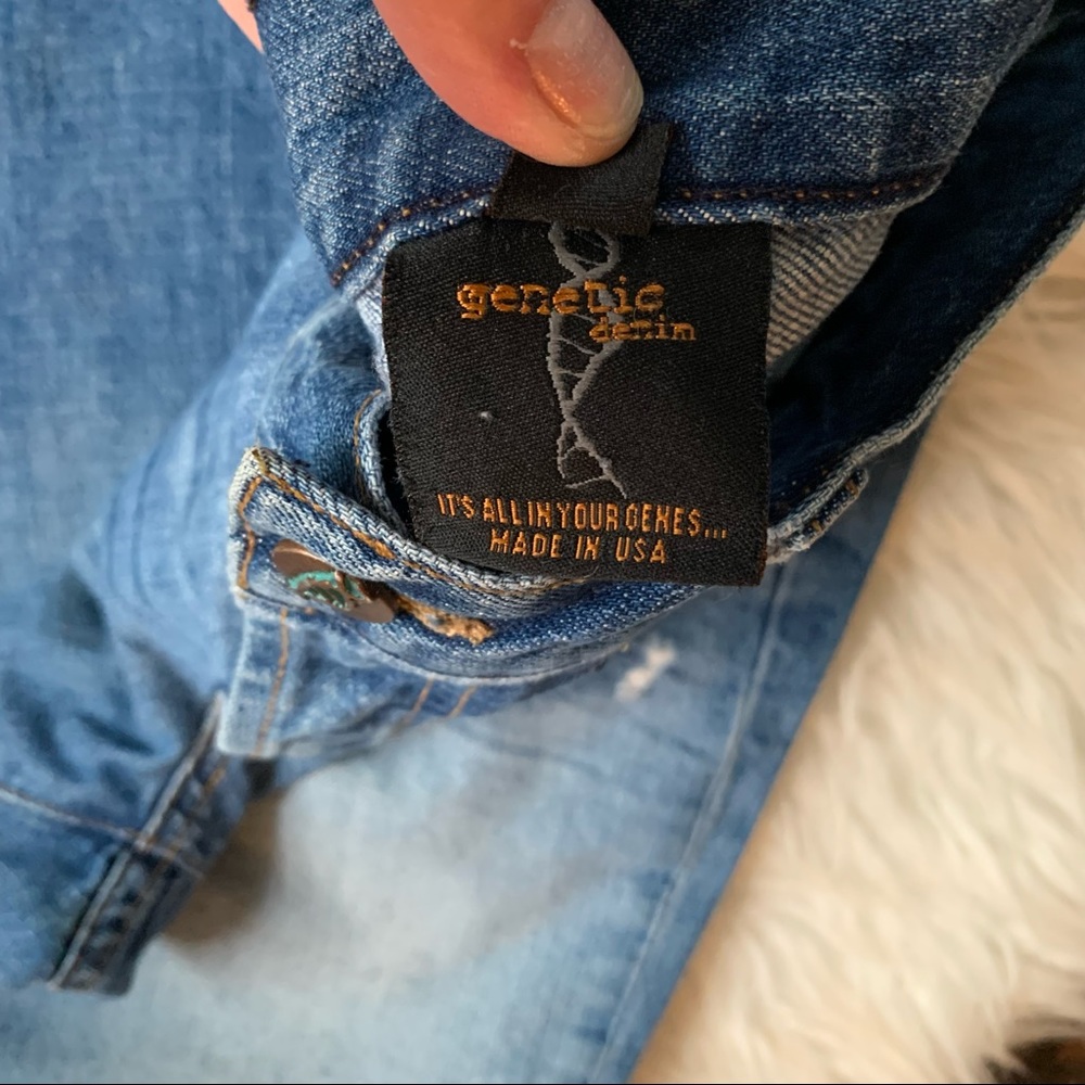 Genetic denim distressed boyfriend jean Size 28 button fly - Picture 6 of 8